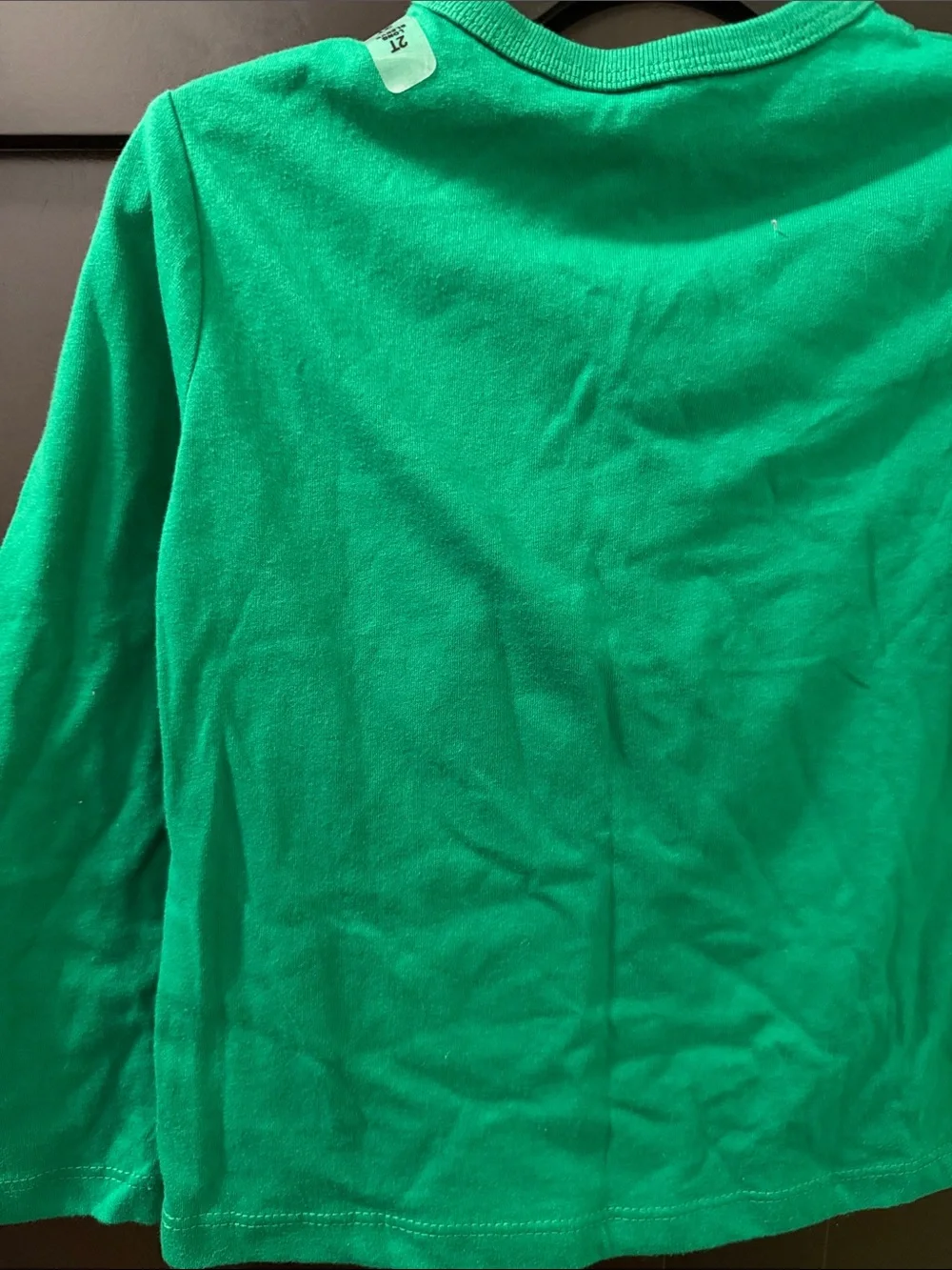 Childrens  place Child’s 2T Gingerbread man Shirt size 2T green